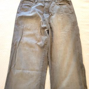 Gray Stone washed cutoff jeans